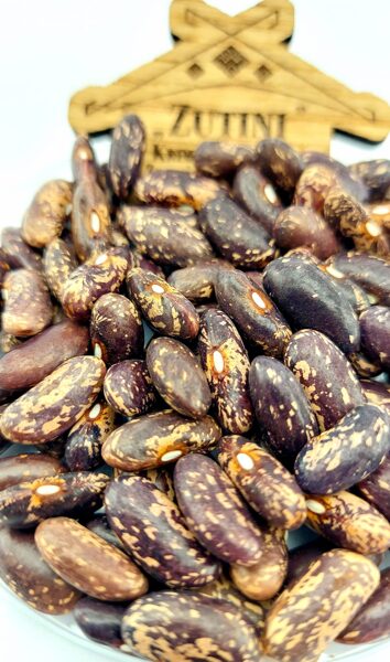 Dārza pupiņas tumši violetas ar brūnu strīpiņu - mazpaciņa